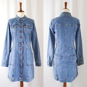 NWT Madewell Denim Mini Dress Size 6